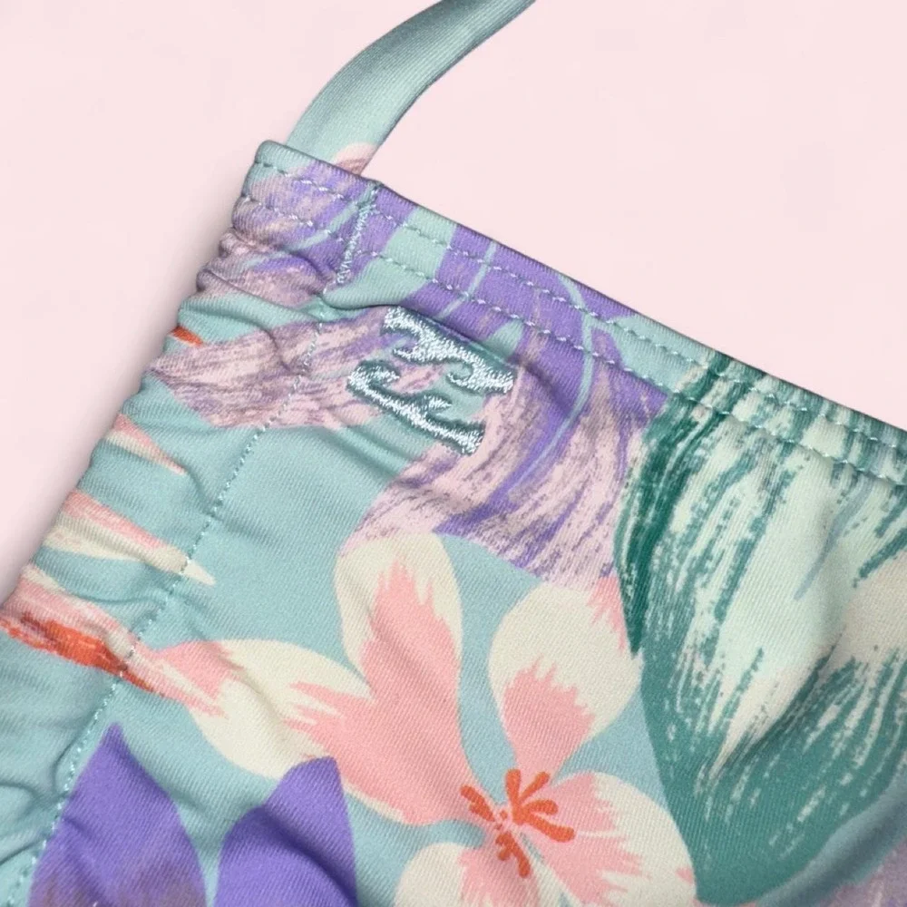 NWT Billabong Wave Haze Ring Bandeau Bikini Top LG